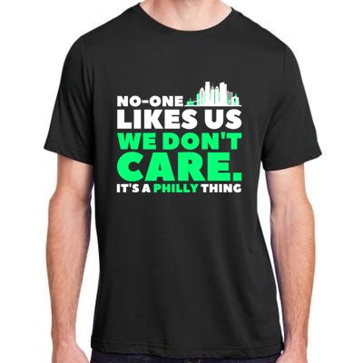 No One Likes Us We Don't Care Vintage Philly Bird Gang Funny Adult ChromaSoft Performance T-Shirt