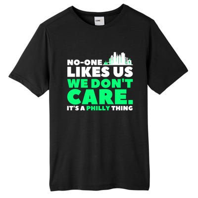 No One Likes Us We Don't Care Vintage Philly Bird Gang Funny Tall Fusion ChromaSoft Performance T-Shirt