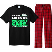 No One Likes Us We Don't Care Vintage Philly Bird Gang Funny Pajama Set