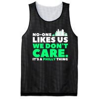 No One Likes Us We Don't Care Vintage Philly Bird Gang Funny Mesh Reversible Basketball Jersey Tank