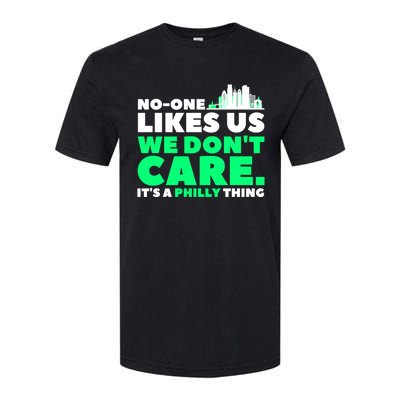 No One Likes Us We Don't Care Vintage Philly Bird Gang Funny Softstyle CVC T-Shirt