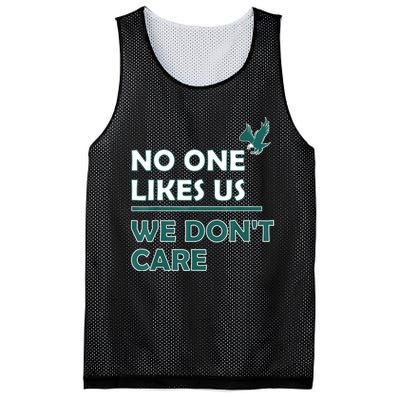 No One Likes Us We Don't Care Funny Philadelphia Philly Fan Mesh Reversible Basketball Jersey Tank