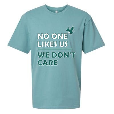 No One Likes Us We Don't Care Funny Philadelphia Philly Fan Sueded Cloud Jersey T-Shirt