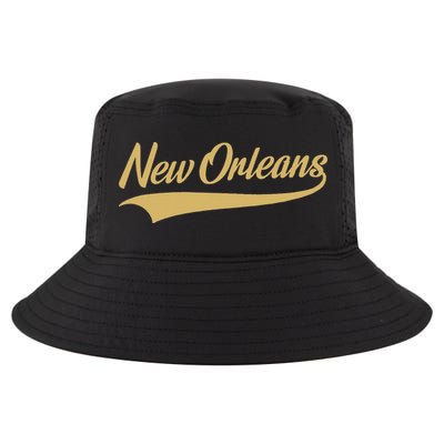 New Orleans Louisiana Throwback Design Classic Cool Comfort Performance Bucket Hat