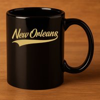 New Orleans Louisiana Throwback Design Classic 11oz C Handle Ceramic Mug