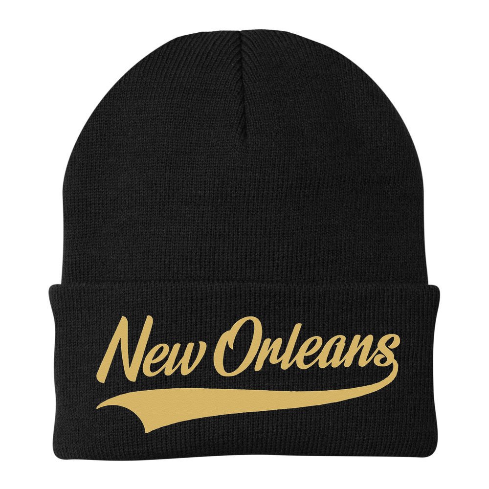 New Orleans Louisiana Throwback Design Classic Beanie