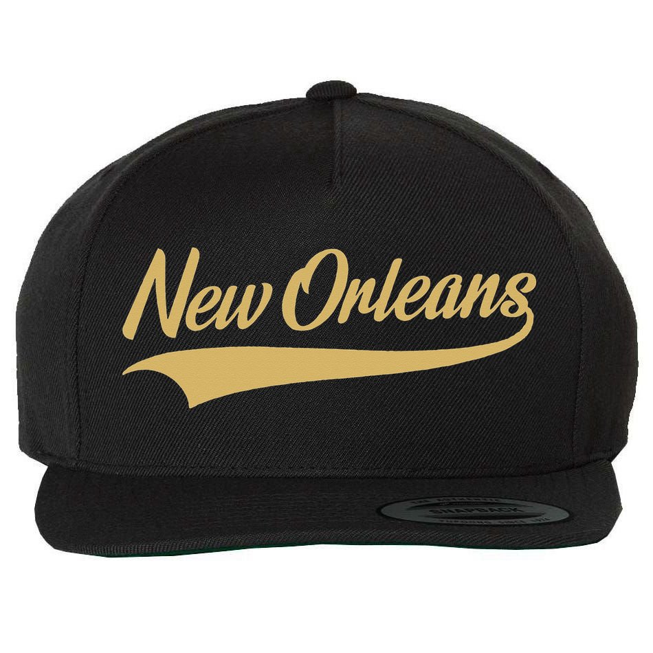 New Orleans Louisiana Throwback Design Classic Wool Snapback Cap