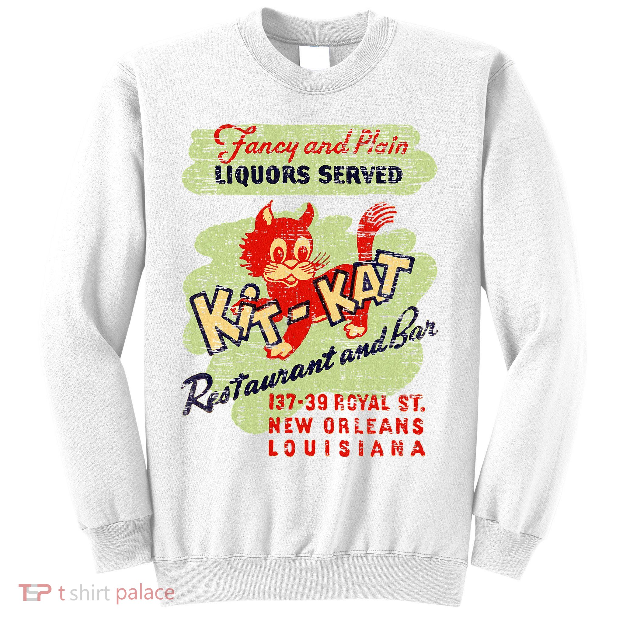 New Orleans Louisiana Restaurant Bar Vintage Advertising Sweatshirt