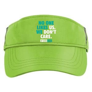 No One Likes Us We Don't Care Philly Bird Gang Football Adult Drive Performance Visor