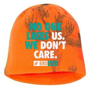 No One Likes Us We Don't Care Philly Bird Gang Football Kati - Camo Knit Beanie