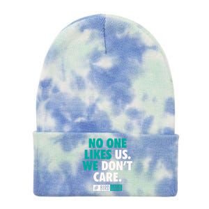 No One Likes Us We Don't Care Philly Bird Gang Football Tie Dye 12in Knit Beanie