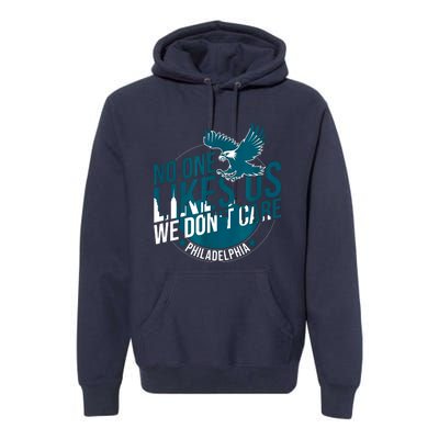 No One Likes Us We Dont Care Vintage Bird Gang Premium Hoodie