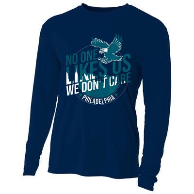 No One Likes Us We Dont Care Vintage Bird Gang Cooling Performance Long Sleeve Crew