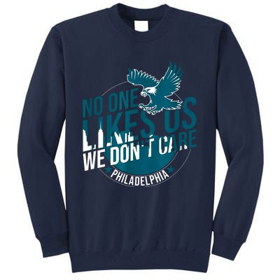 No One Likes Us We Dont Care Vintage Bird Gang Tall Sweatshirt