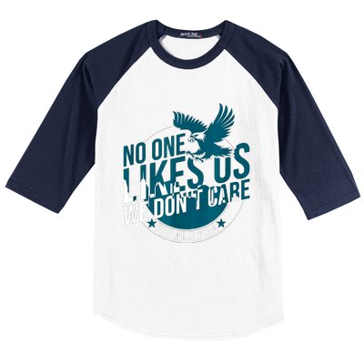 No One Likes Us We Dont Care Vintage Bird Gang Baseball Sleeve Shirt