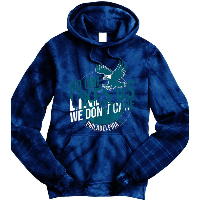 No One Likes Us We Dont Care Vintage Bird Gang Tie Dye Hoodie