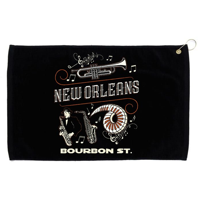 New Orleans Louisiana Jazz Festival Vintage Grommeted Golf Towel