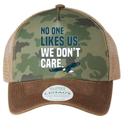 No One Likes Us We Don't Care Philadelphia Philly Fan Legacy Tie Dye Trucker Hat