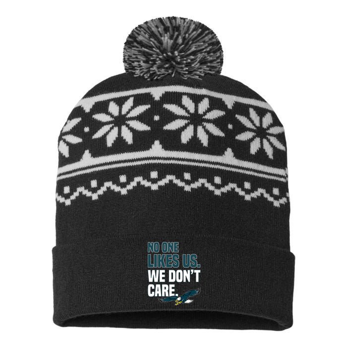 No One Likes Us We Don't Care Philadelphia Philly Fan USA-Made Snowflake Beanie