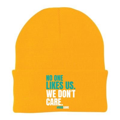 No One Likes Us We Don't Care Vintage Motivational Philly Knit Cap Winter Beanie