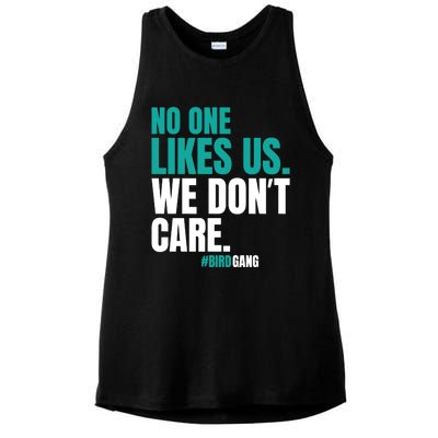 No One Likes Us We Don't Care Vintage Motivational Philly Ladies PosiCharge Tri-Blend Wicking Tank