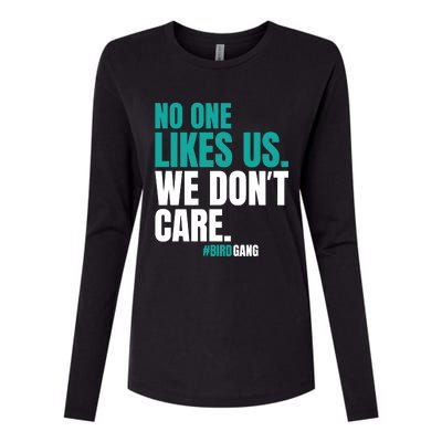 No One Likes Us We Don't Care Vintage Motivational Philly Womens Cotton Relaxed Long Sleeve T-Shirt