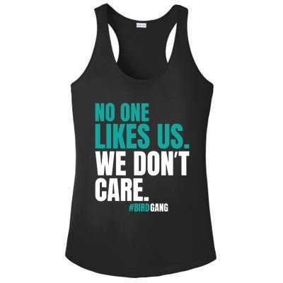 No One Likes Us We Don't Care Vintage Motivational Philly Ladies PosiCharge Competitor Racerback Tank