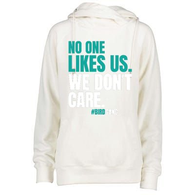 No One Likes Us We Don't Care Vintage Motivational Philly Womens Funnel Neck Pullover Hood