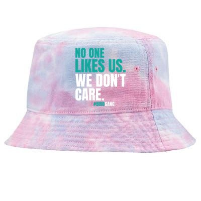 No One Likes Us We Don't Care Vintage Motivational Philly Tie-Dyed Bucket Hat