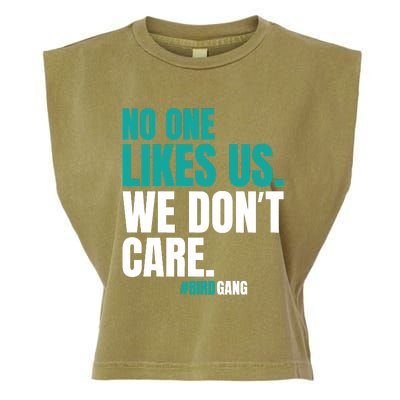 No One Likes Us We Don't Care Vintage Motivational Philly Garment-Dyed Women's Muscle Tee