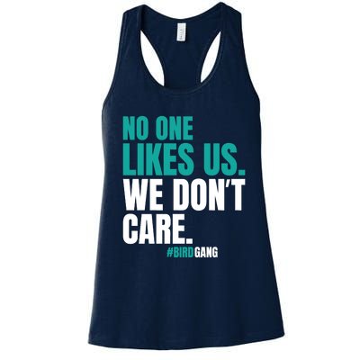 No One Likes Us We Don't Care Vintage Motivational Philly Women's Racerback Tank