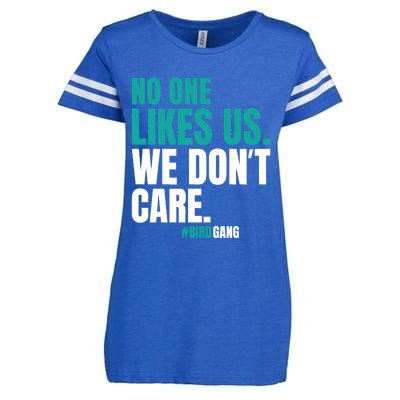 No One Likes Us We Don't Care Vintage Motivational Philly Enza Ladies Jersey Football T-Shirt