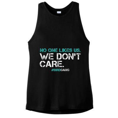 No One Likes Us We DonT Care Vintage Motivational Ladies PosiCharge Tri-Blend Wicking Tank