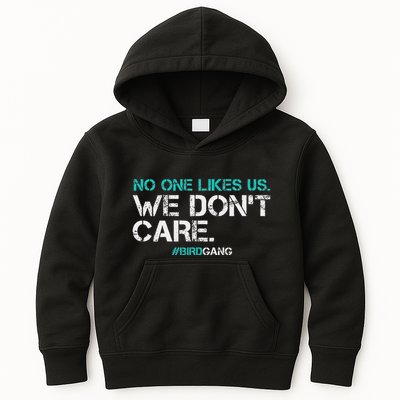 No One Likes Us We DonT Care Vintage Motivational Kids Hoodie