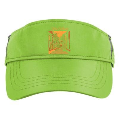 New Orleans Louisiana Souvenir Bourbon Street Adult Drive Performance Visor