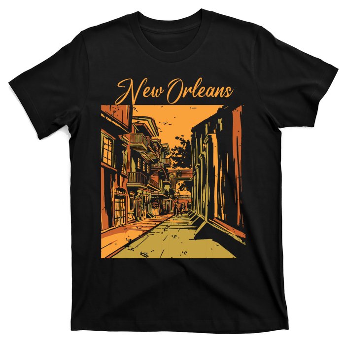 New Orleans Louisiana Souvenir Bourbon Street T-Shirt