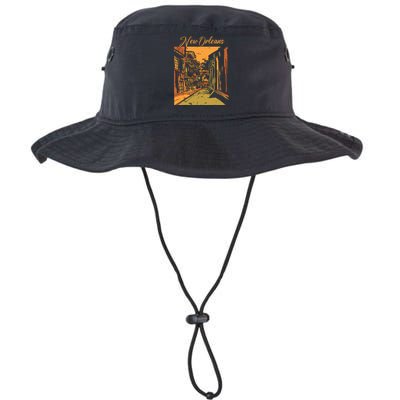 New Orleans Louisiana Souvenir Bourbon Street Legacy Cool Fit Booney Bucket Hat