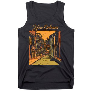 New Orleans Louisiana Souvenir Bourbon Street Tank Top