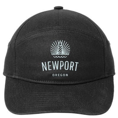 Newport Oregon Lighthouse Coast Souvenir 7-Panel Snapback Hat