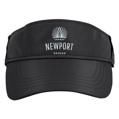 Newport Oregon Lighthouse Coast Souvenir Adult Drive Performance Visor