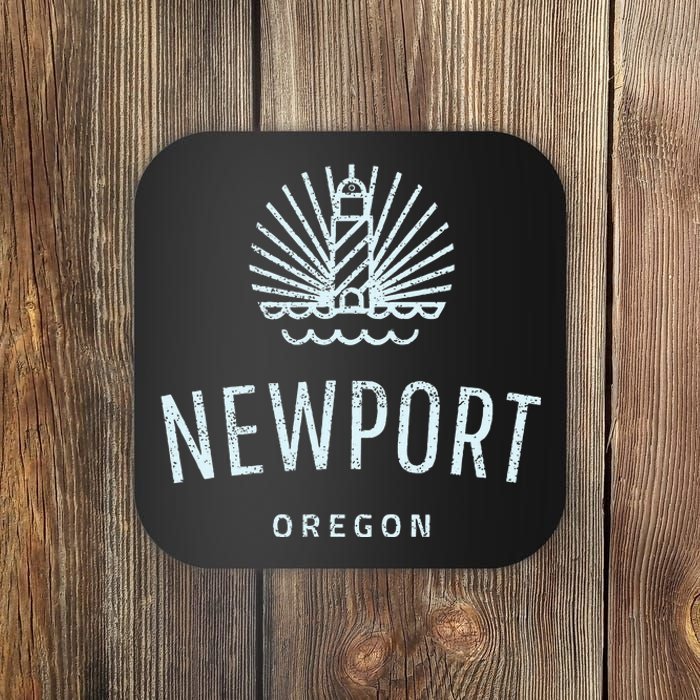 Newport Oregon Lighthouse Coast Souvenir Coaster