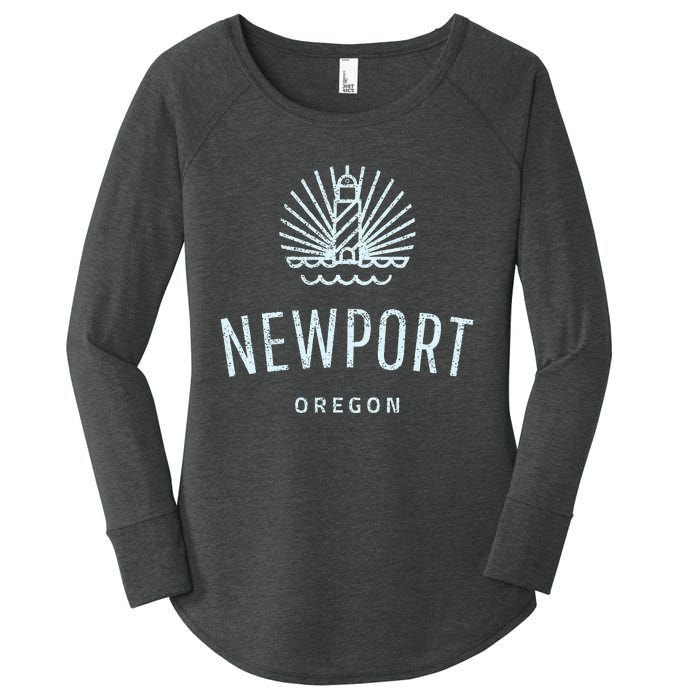 Newport Oregon Lighthouse Coast Souvenir Women's Perfect Tri Tunic Long Sleeve Shirt