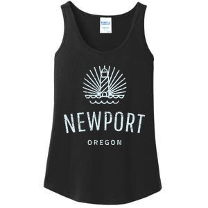 Newport Oregon Lighthouse Coast Souvenir Ladies Essential Tank