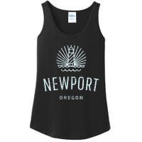 Newport Oregon Lighthouse Coast Souvenir Ladies Essential Tank