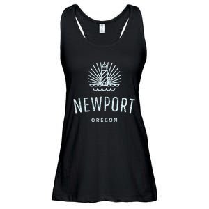 Newport Oregon Lighthouse Coast Souvenir Ladies Essential Flowy Tank