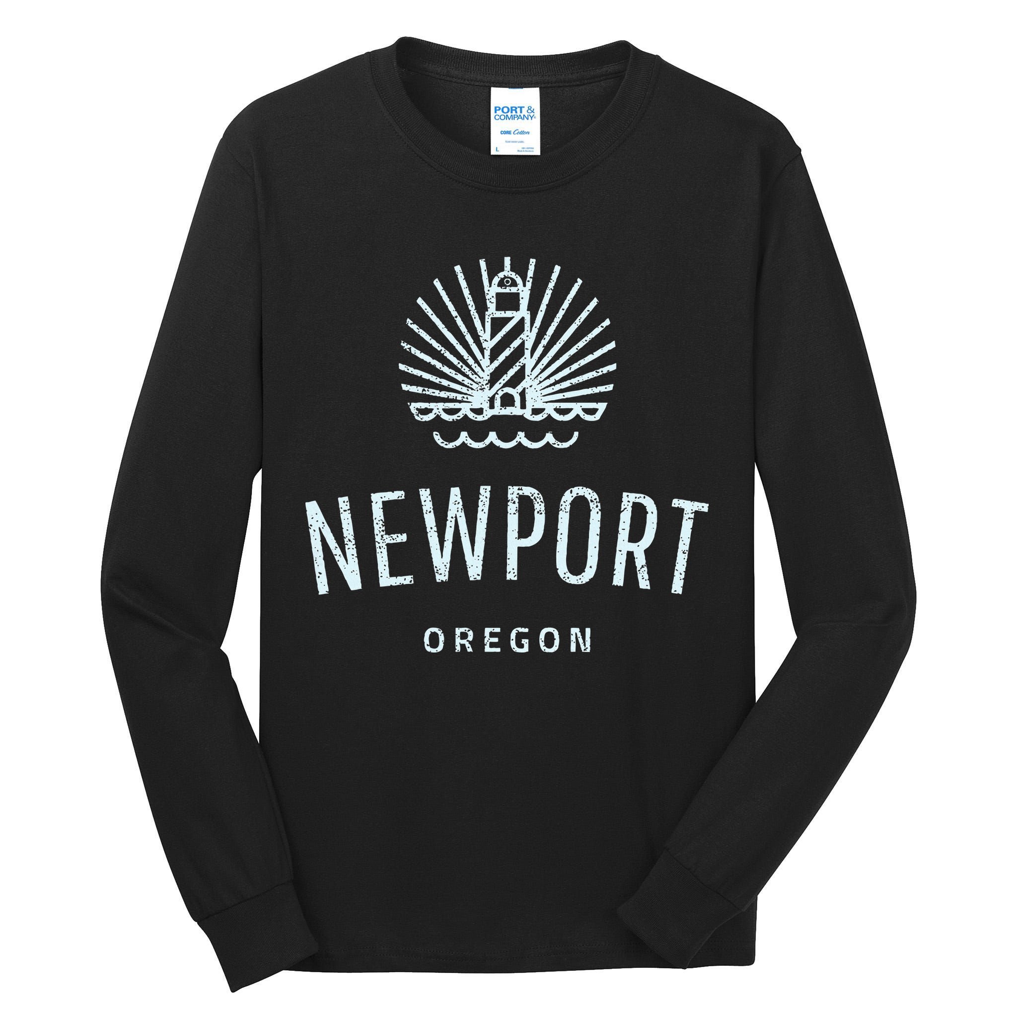 Newport Oregon Lighthouse Coast Souvenir Tall Long Sleeve T-Shirt
