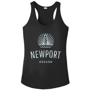 Newport Oregon Lighthouse Coast Souvenir Ladies PosiCharge Competitor Racerback Tank