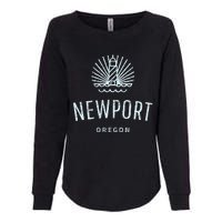 Newport Oregon Lighthouse Coast Souvenir Womens California Wash Sweatshirt