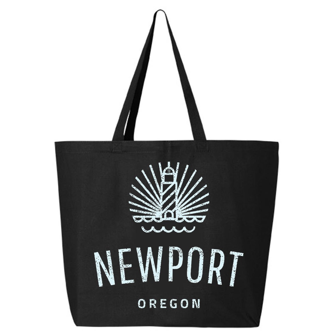 Newport Oregon Lighthouse Coast Souvenir 25L Jumbo Tote