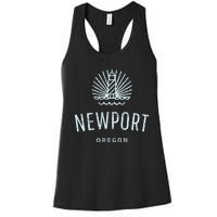 Newport Oregon Lighthouse Coast Souvenir Women's Racerback Tank